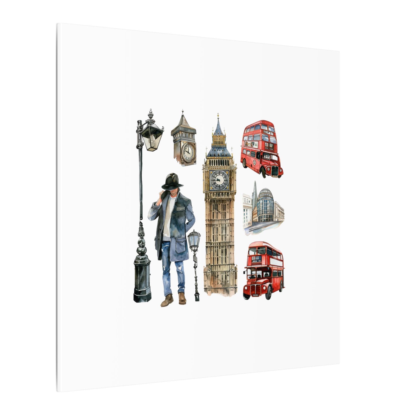 Canvas Art Print, London Skyline, Home Decor, Wall Art, Gift Idea, Travel Memories, Modern Wall Art