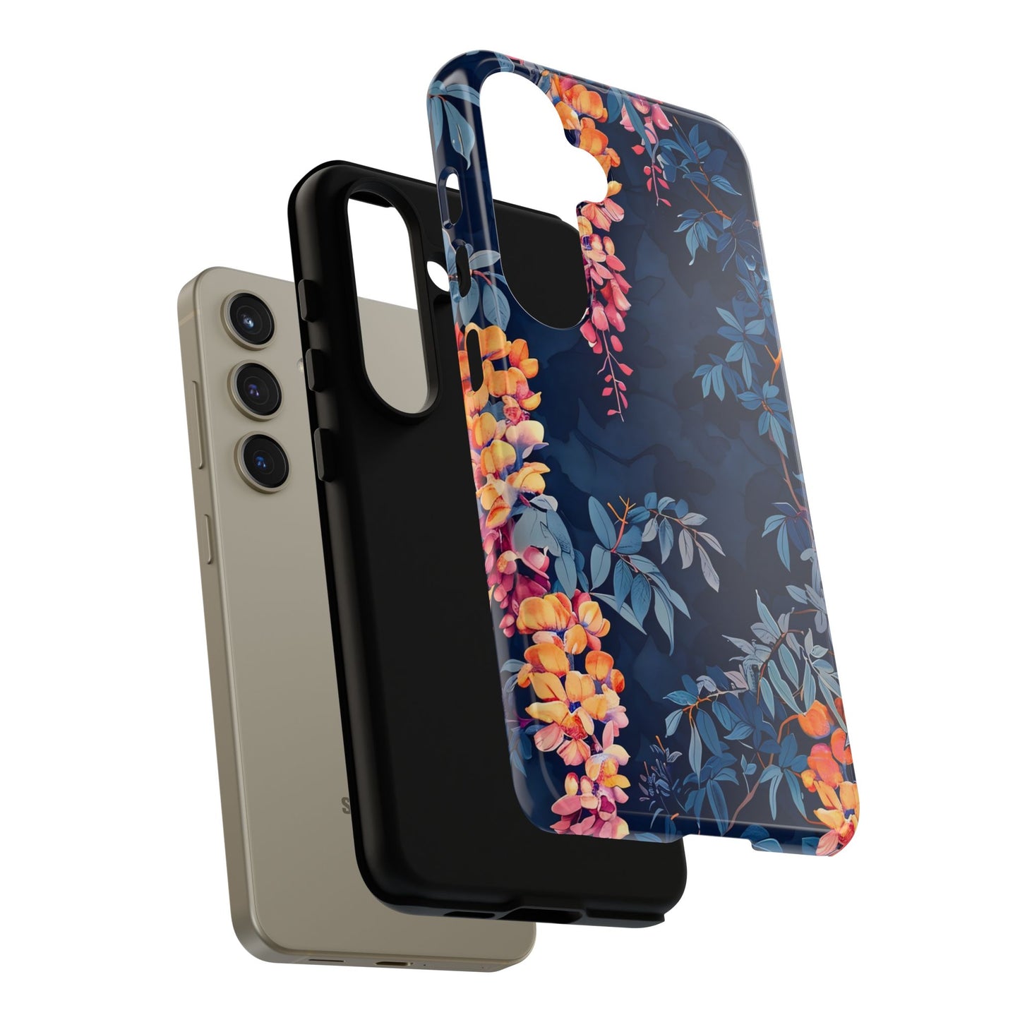 Floral iPhone Case, Tough Phone Cover, Gift for Her, Nature Lover Accessory, Spring Decor, Unique Floral Design
