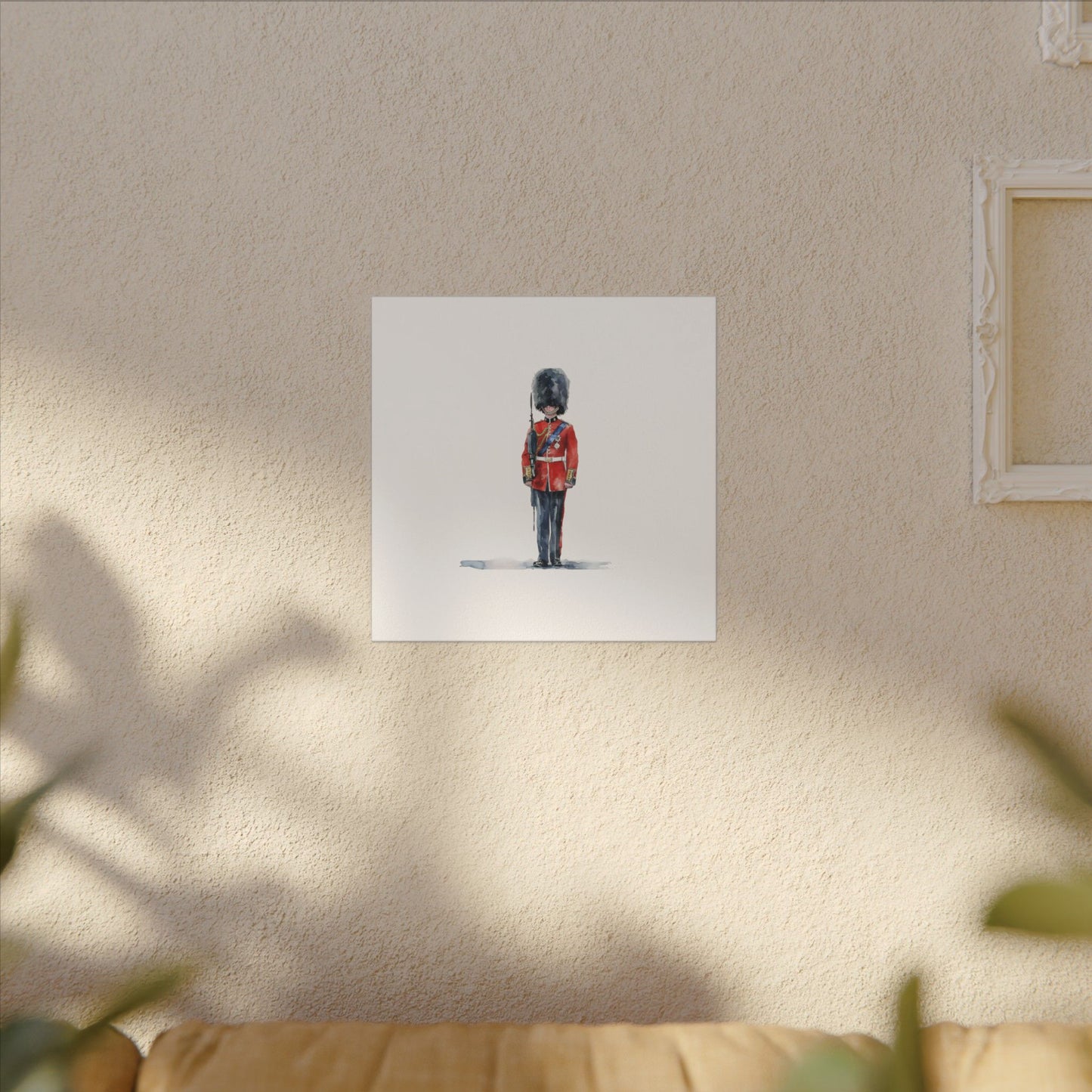 Royal Guard Canvas Art Print, British Soldier Wall Decor, Home Decoration, Gift for History Lovers, Art for Offices, Unique Wall Gallery