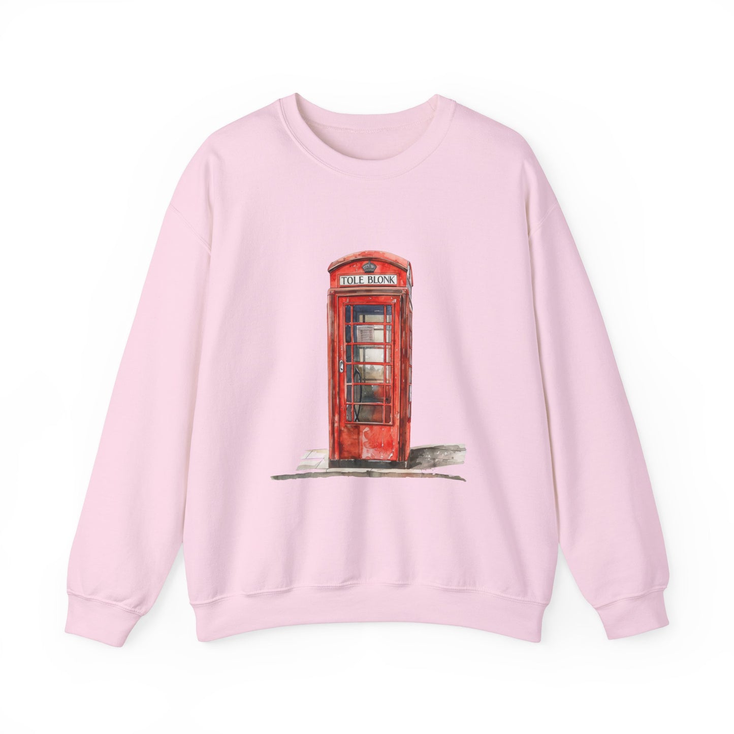 Unisex Heavy Blend™ Crewneck Sweatshirt Classy - Iconic British Public Telephone