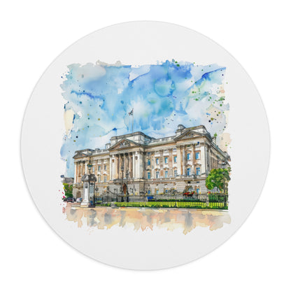 Artistic Buckingham Palace Mouse Pad, Desk Accessory, Gift for Royalty Lovers, Home Office Decor, Unique Office Gift, Stylish Computer Mat