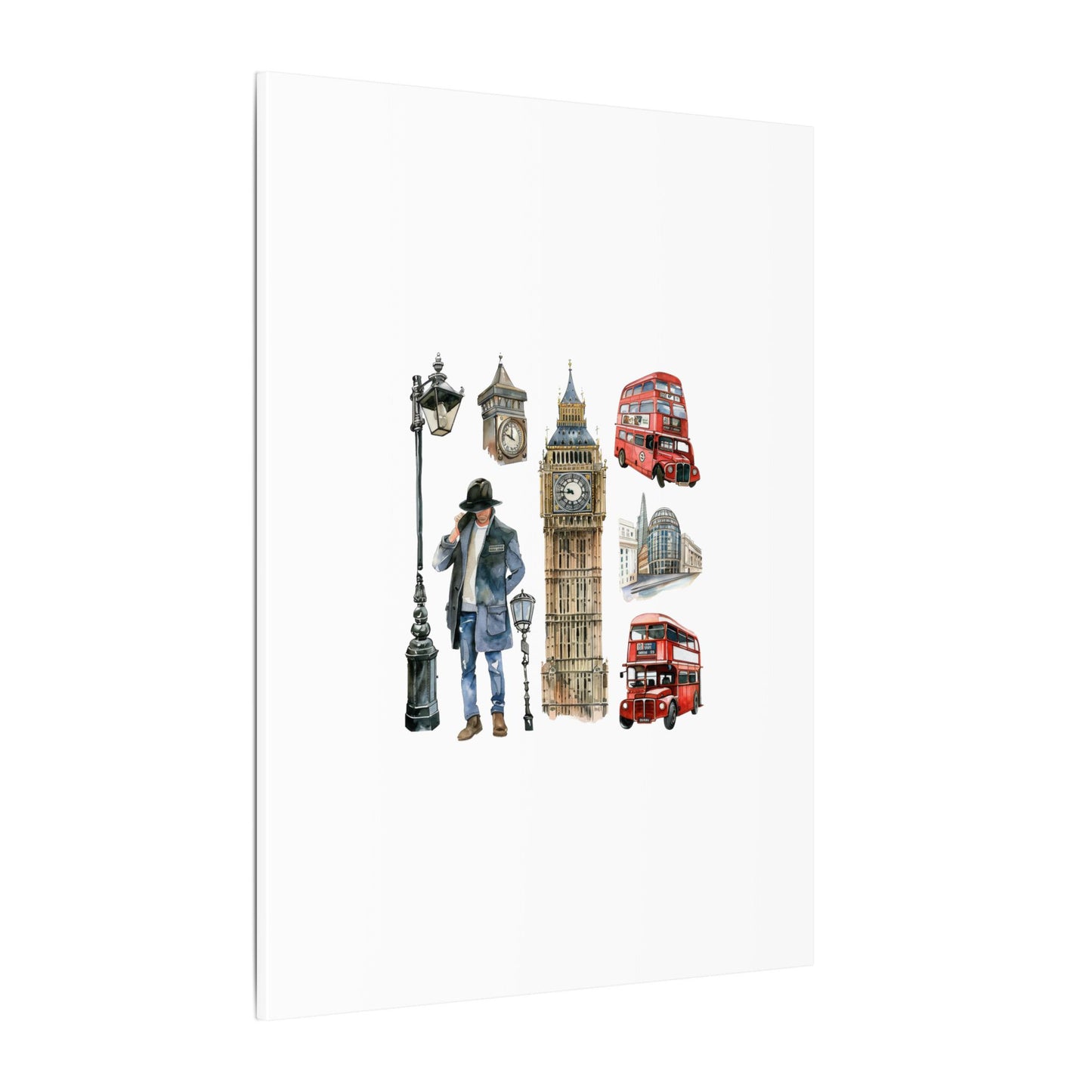 Canvas Art Print, London Skyline, Home Decor, Wall Art, Gift Idea, Travel Memories, Modern Wall Art