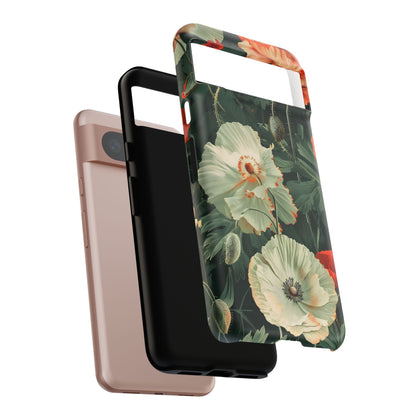 Floral Phone Case - Tough Cases, Botanical Design, Gift for Friends, Trendy Mobile Cover, Personalized Phone Accessory