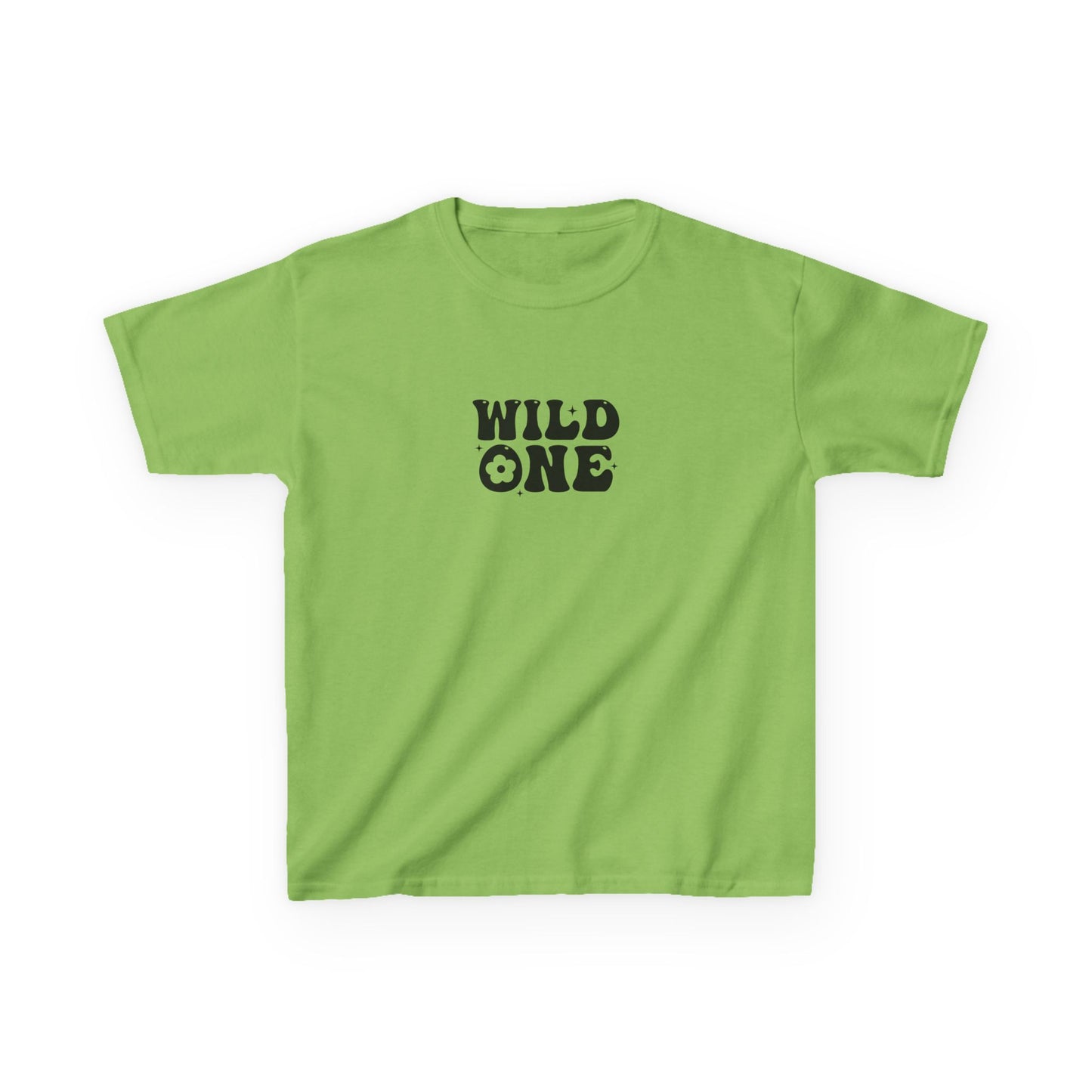 Kids Heavy Cotton Tee - Wild One Boho Adventure Quote Design - Fun and Playful T-Shirt for Little Adventurers