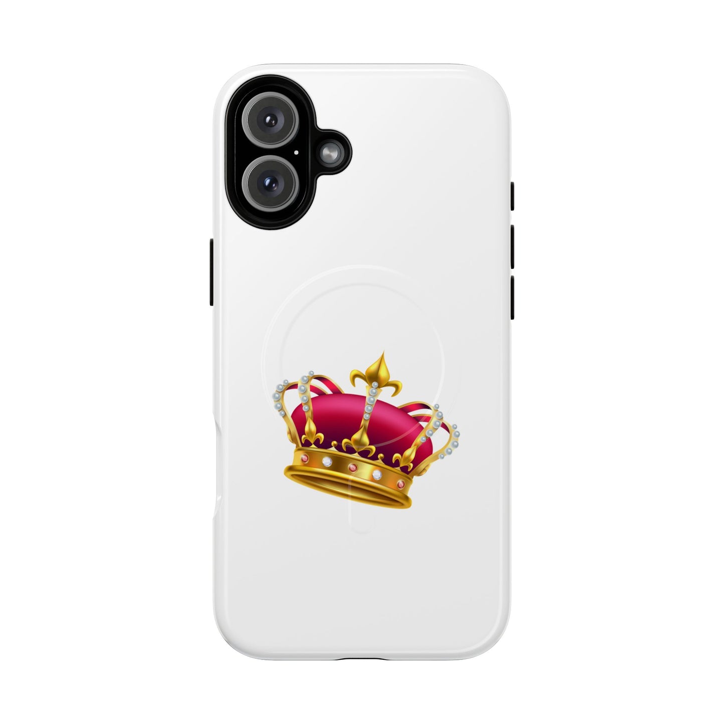 Crown Magnetic Phone Case - Royal Design, Tough Protection, Unique Gift, Elegant Phone Cover, Stylish Tech Accessory