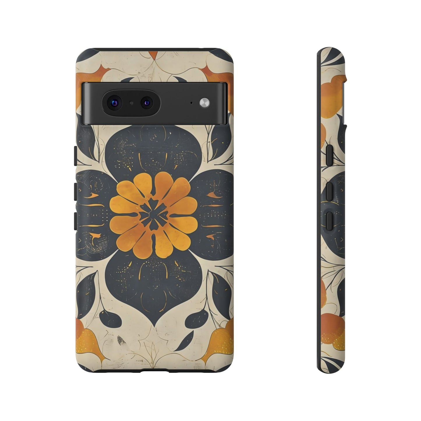 Floral Phone Case - Tough Cases, Botanical iPhone Cover, Vintage Flower Design, Durable Smartphone Protection, Unique Gift Idea