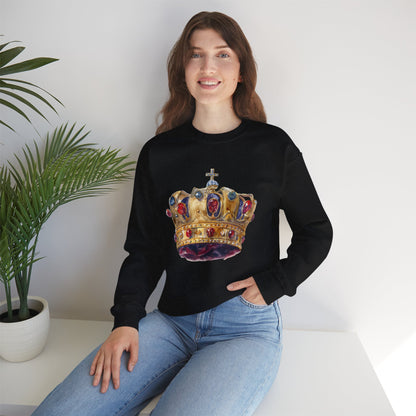 Unisex Heavy Blend™ Crewneck Sweatshirt - British Royal Crown