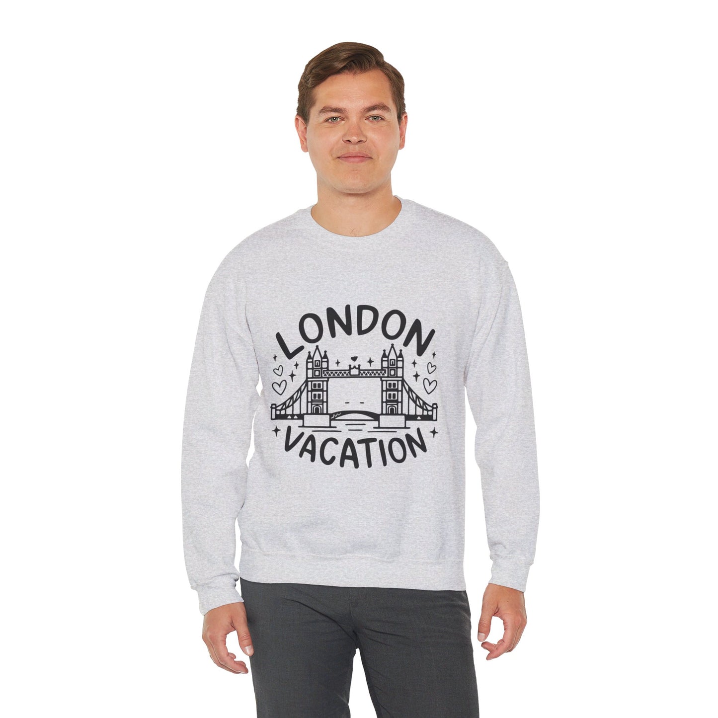 Unisex Heavy Blend™ Crewneck Sweatshirt Versatile - London's Vacation