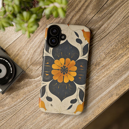 Floral Phone Case - Tough Cases, Botanical iPhone Cover, Vintage Flower Design, Durable Smartphone Protection, Unique Gift Idea