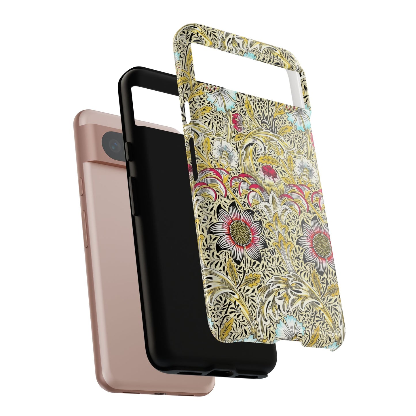 Floral Phone Case - Tough Cases, Floral Design, Stylish, Protective, Unique Gift for Her, Phone Accessories