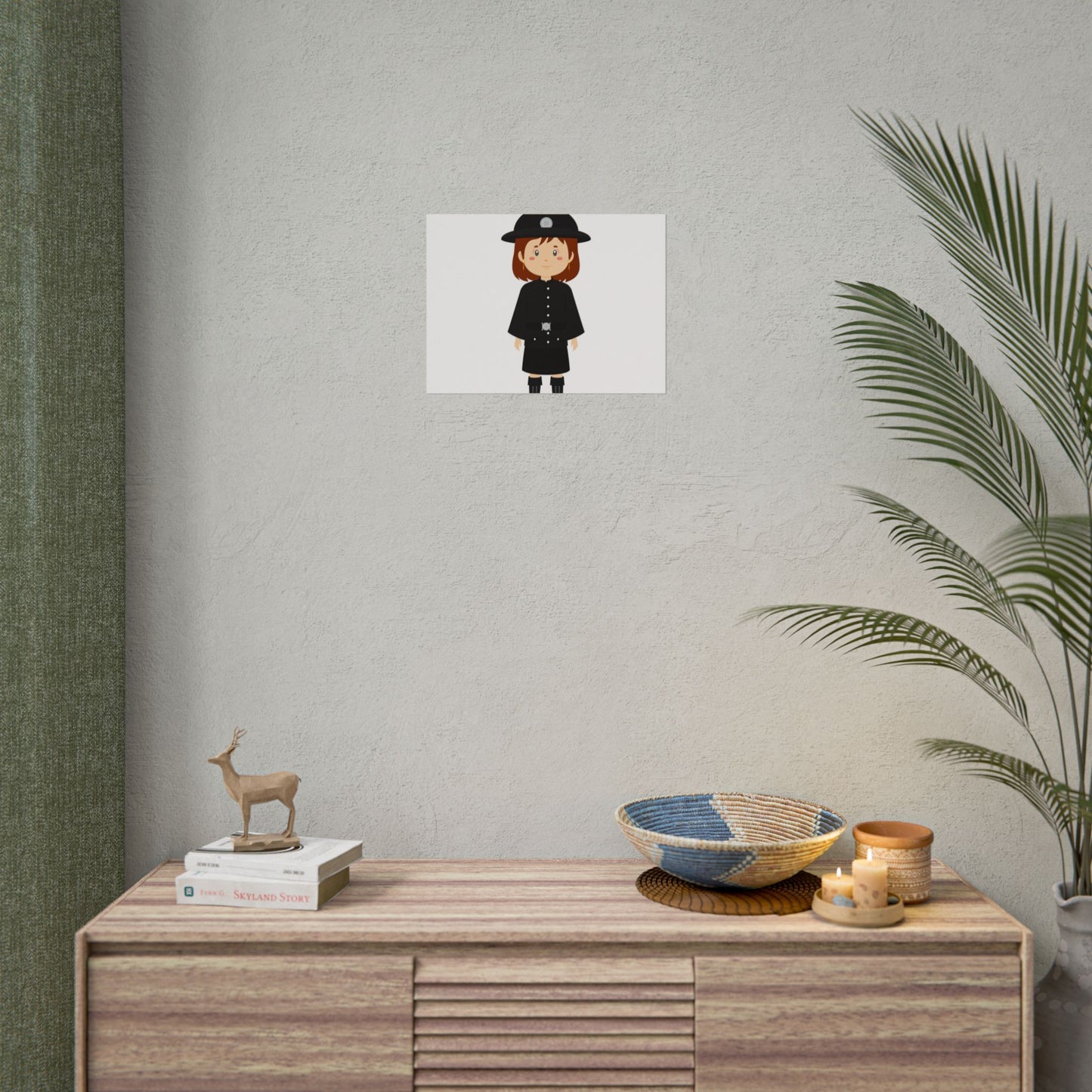 Charming Firefighter Rolled Posters for Kids' Rooms, Playful Wall Art, Fire Safety Decor, Kids' Gifts, Educational Prints