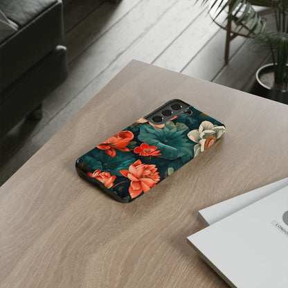 Flower Phone Case, Floral Phone Cover, Tough Case for Floral Lovers, Gift for Her, Stylish Tech Accessories