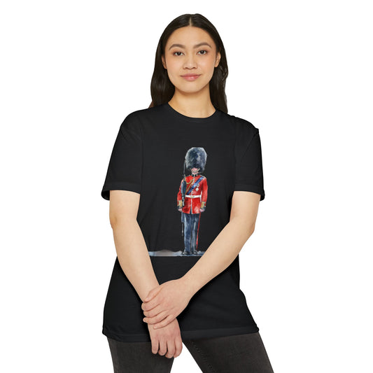 Unisex CVC Jersey T-shirt - Guarding Tradition - The British Redcoat