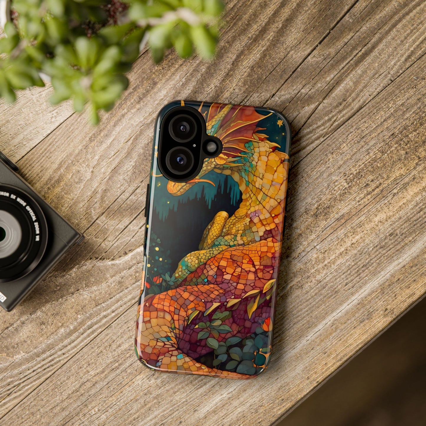 Dragon Art Phone Case, Tough Phone Cover, Fantasy Gift, Unique Mobile Accessory, Dragon Lover Gift, Stylish Protection