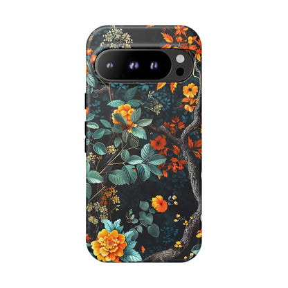 Floral Phone Case | Tough Cases, Protective Cover, Gift for Her, Autumn Vibes, Floral Phone Accessory, Unique Design