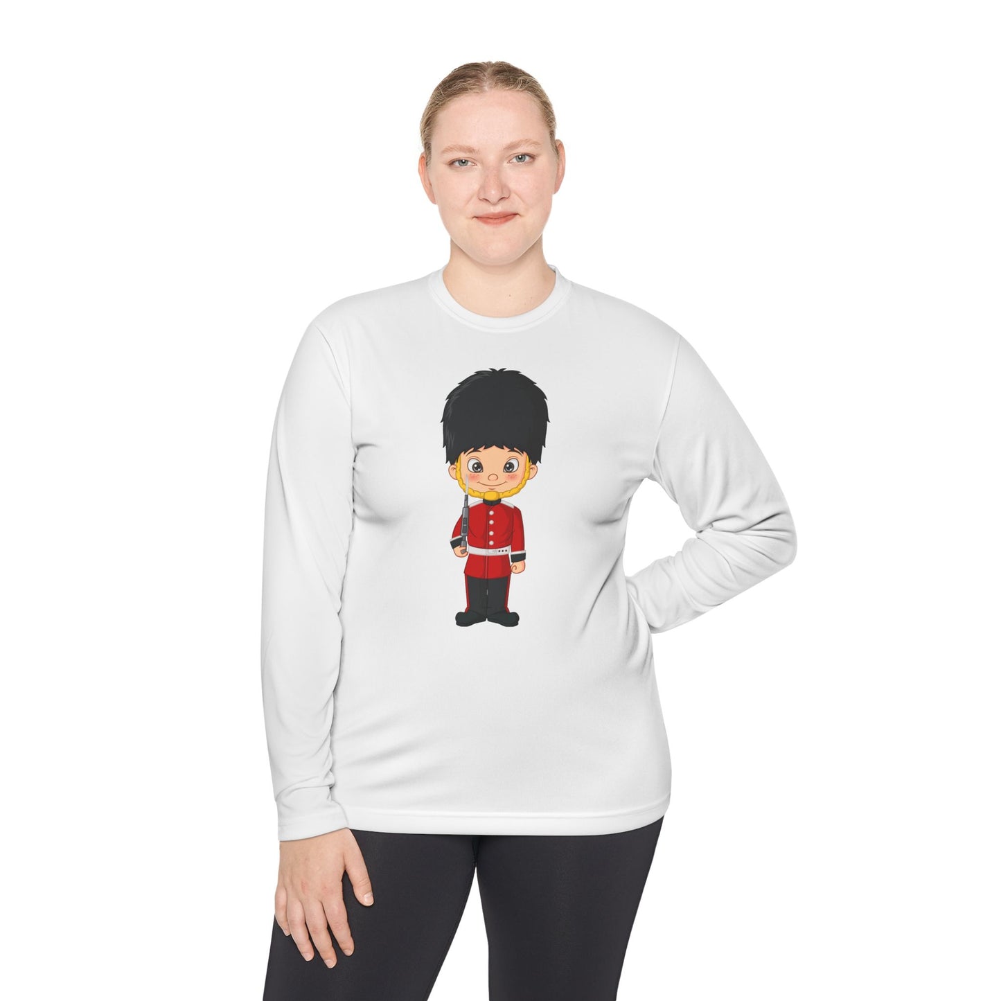 Unisex Long Sleeve Tee - Cartoon Guard - British Royal Guard - Iconic Symbol of Tradition and Honor