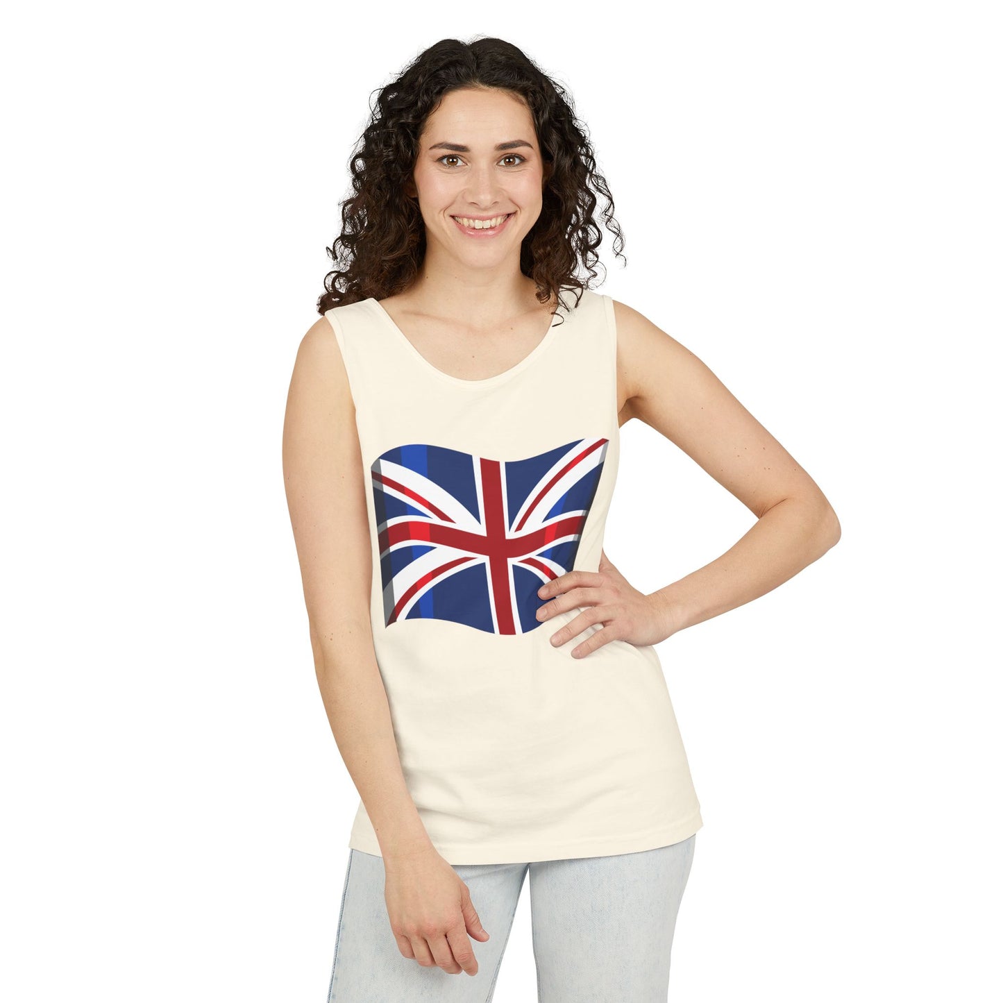Unisex Garment-Dyed Tank Top - Classy British Flag