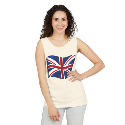 Unisex Garment-Dyed Tank Top - Classy British Flag
