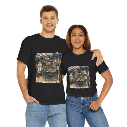 The Heart of British Culture and Iconic Landmarks Aesthetic Unisex Heavy Cotton T-Shirt