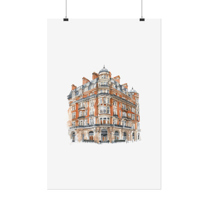 Elegant Architectural Rolled Posters, Art Prints for Home Decor, Gift for Housewarming, Wall Art for Living Room, Unique Art Decor