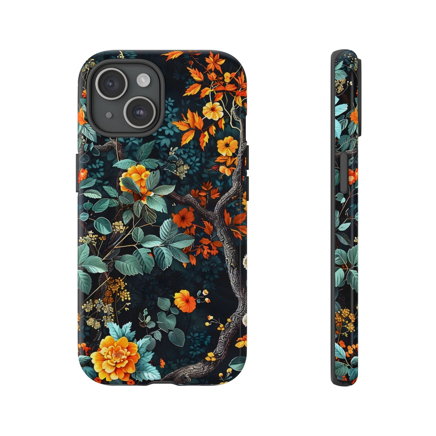 Floral Phone Case | Tough Cases, Protective Cover, Gift for Her, Autumn Vibes, Floral Phone Accessory, Unique Design