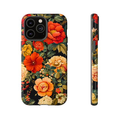 Floral Phone Case, Tough Cases, Decorative Tech Accessories, Gift for Her, Nature Lover Gift, Boho Style Case, Spring Floral Cover