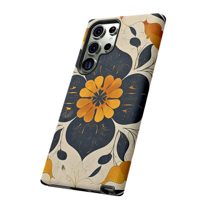 Floral Phone Case - Tough Cases, Botanical iPhone Cover, Vintage Flower Design, Durable Smartphone Protection, Unique Gift Idea