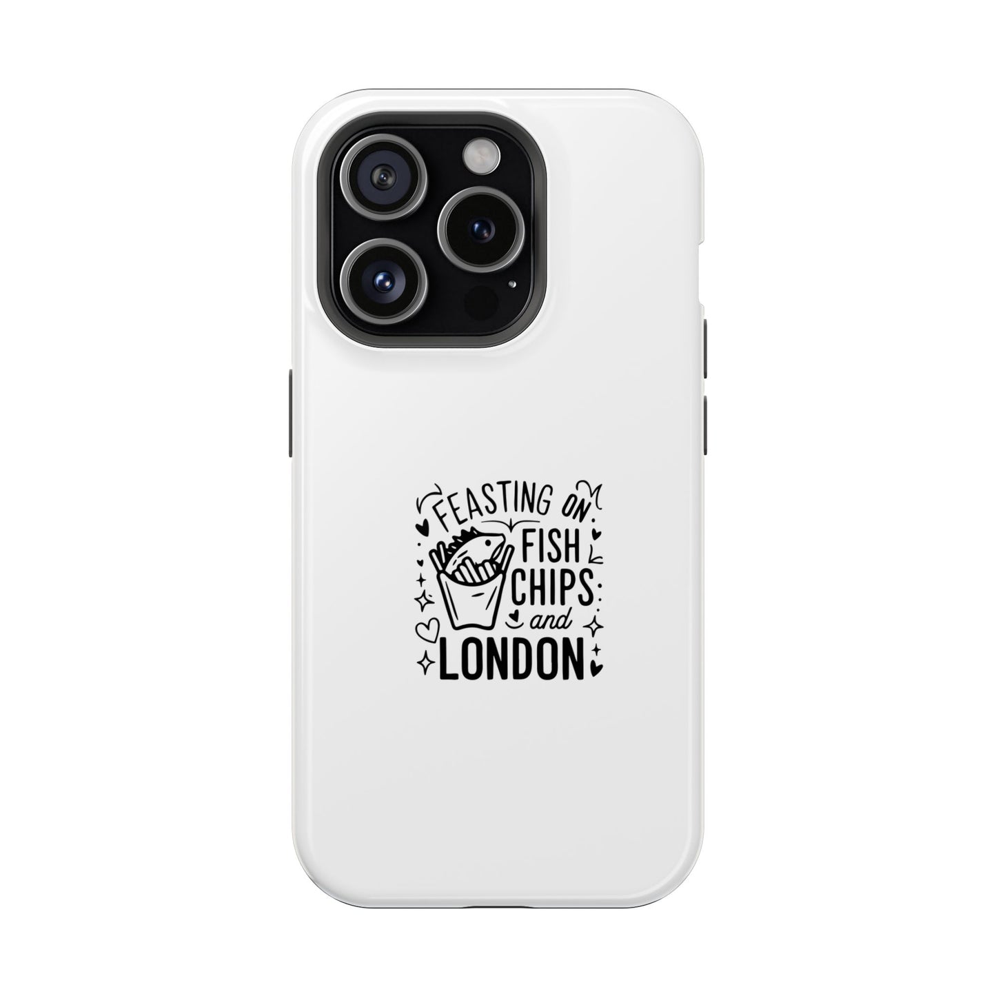 Feasting on Fish & Chips Phone Case, Cute London Inspired Magnetic Tough Case, Unique Gift for Food Lovers, Travel Accessory, British [...]