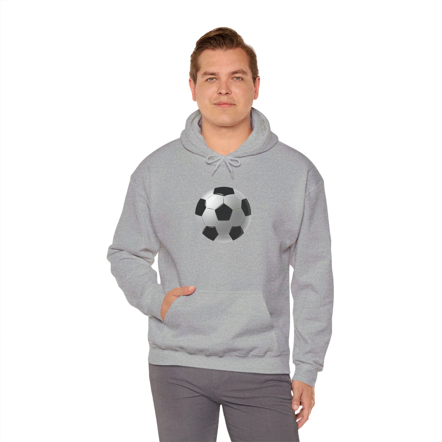 Dynamic Football Design - Sports Passion and Energetic Unisex Heavy Blend™ Hooded Sweatshirt