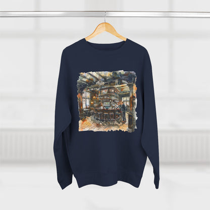 Unisex Crewneck Sweatshirt - London Pub Interior British Tavern