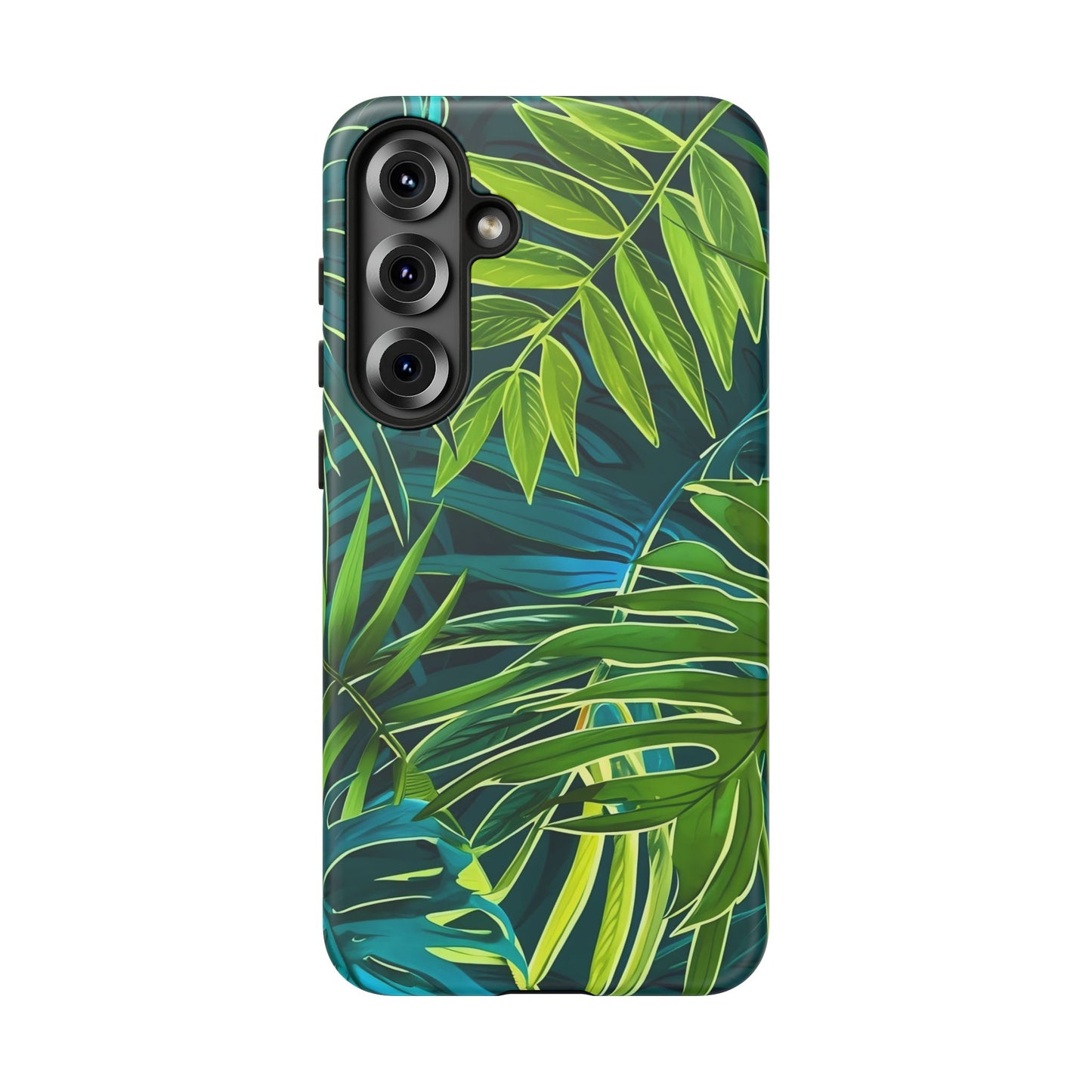 Tropical Phone Case - Durable Green Leaf Design, Eco-Friendly Gift, Trendy Accessory, Nature Lover's Case, Summer Vibes