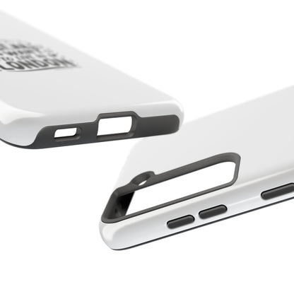 London-Themed Tough Phone Case - "I Want to Live in London" Design