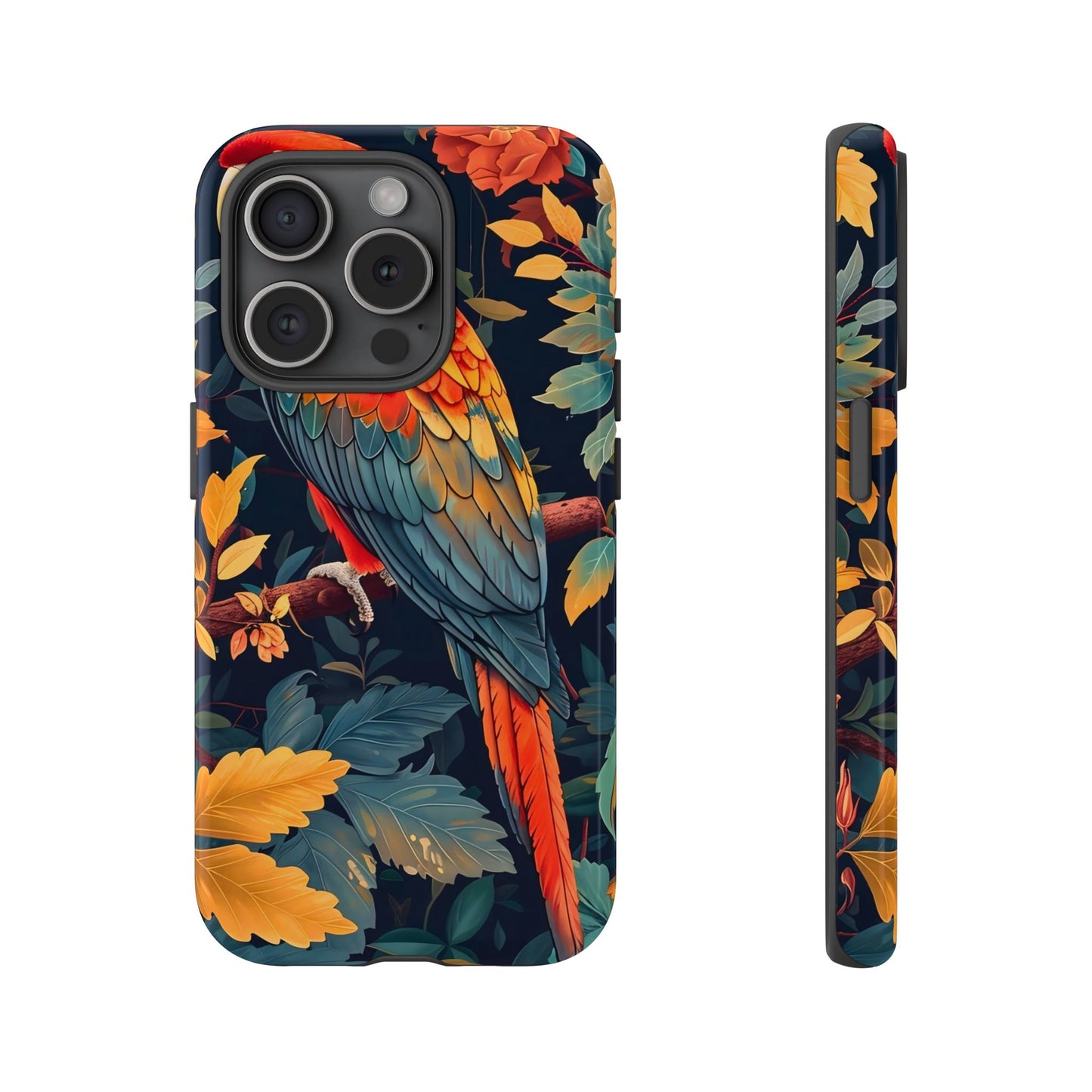 Vibrant Parrot Phone Case - Tough, Stylish, Nature-Inspired, Tropical, Wildlife, Perfect Gift, Summer Vibes