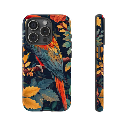 Vibrant Parrot Phone Case - Tough, Stylish, Nature-Inspired, Tropical, Wildlife, Perfect Gift, Summer Vibes
