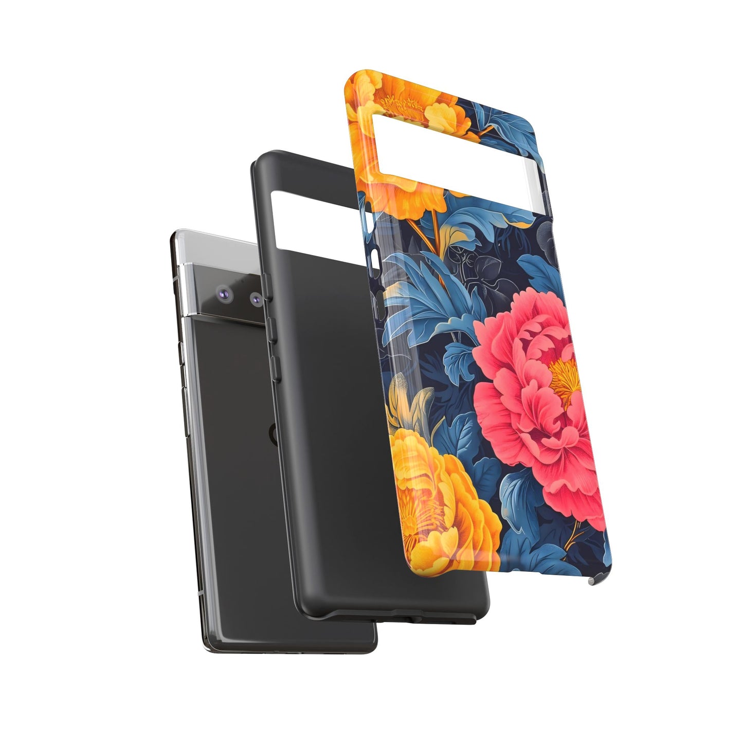 Floral Phone Case, Tough Cases, Stylish Mobile Cover, Gifts for Her, Phone Accessories, Unique Flower Design