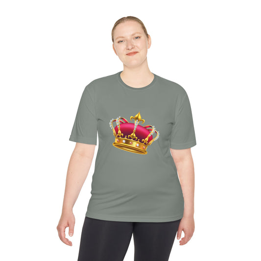 Unisex Moisture Wicking Tee - Vintage British Crown Art Print