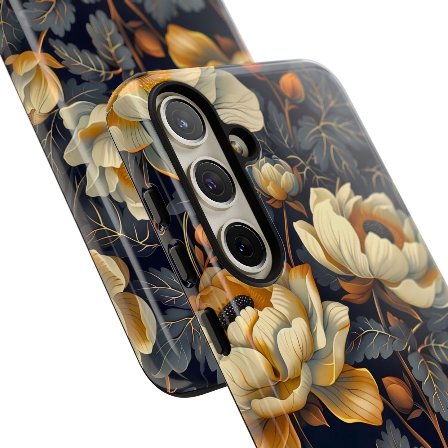 Floral Phone Case - Tough Cases, Stylish Mobile Cover, Flower Design, Holiday Gift, Trendy Accessory, Eco-Friendly Case