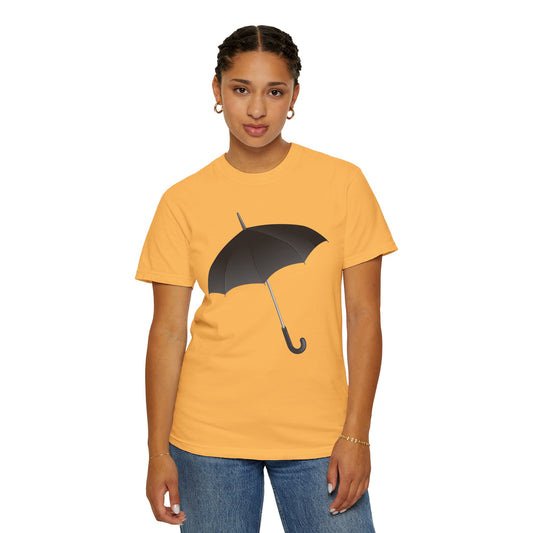 Unisex Garment-Dyed T-shirt - Regal Royal Umbrella - Elegant and Majestic Design