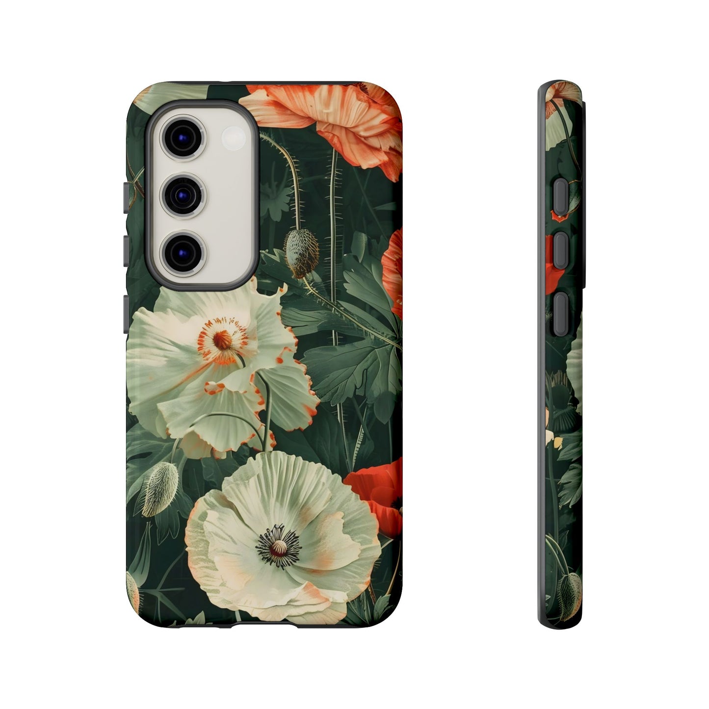 Floral Phone Case - Tough Cases, Botanical Design, Gift for Friends, Trendy Mobile Cover, Personalized Phone Accessory