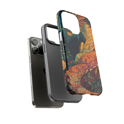 Dragon Art Phone Case, Tough Phone Cover, Fantasy Gift, Unique Mobile Accessory, Dragon Lover Gift, Stylish Protection