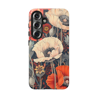 Floral iPhone Case, Tough Phone Cover, Artistic Protection, Flower Design, Unique Gift for Her, Phone Accessory, Trendy Tech